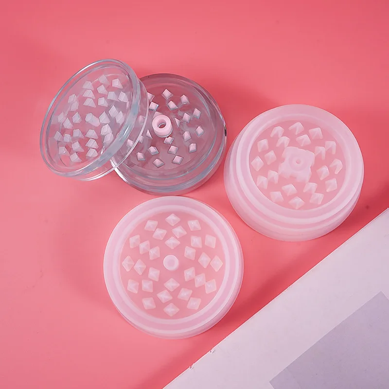 Tobacco Grinder Leaf Herbal Herb Smoke Spice Crusher Silicone Mould DIY Crafts Making Tools Crystal Epoxy Resin Mold | Украшения и