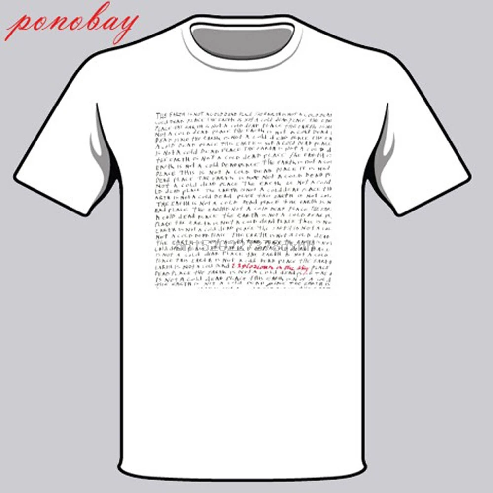 Новая Взрывозащищенная в небе мужская белая футболка рок-группы Lyrycs размер S - 3XL |