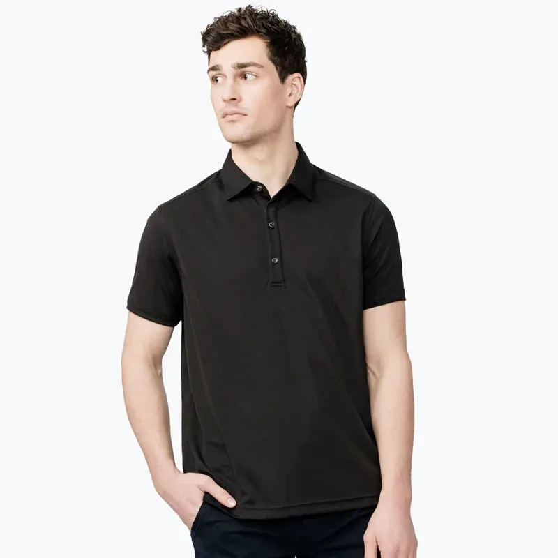 Мужская рубашка поло из мериносовой шерсти пропускающая воздух с защитой от