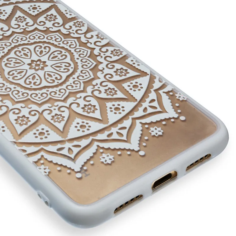 Soft TPU Case Huawei P20 Lite Cases For Coque Pro 3D Relief Lace flower Silicone hard pc Back Cover | Мобильные телефоны и