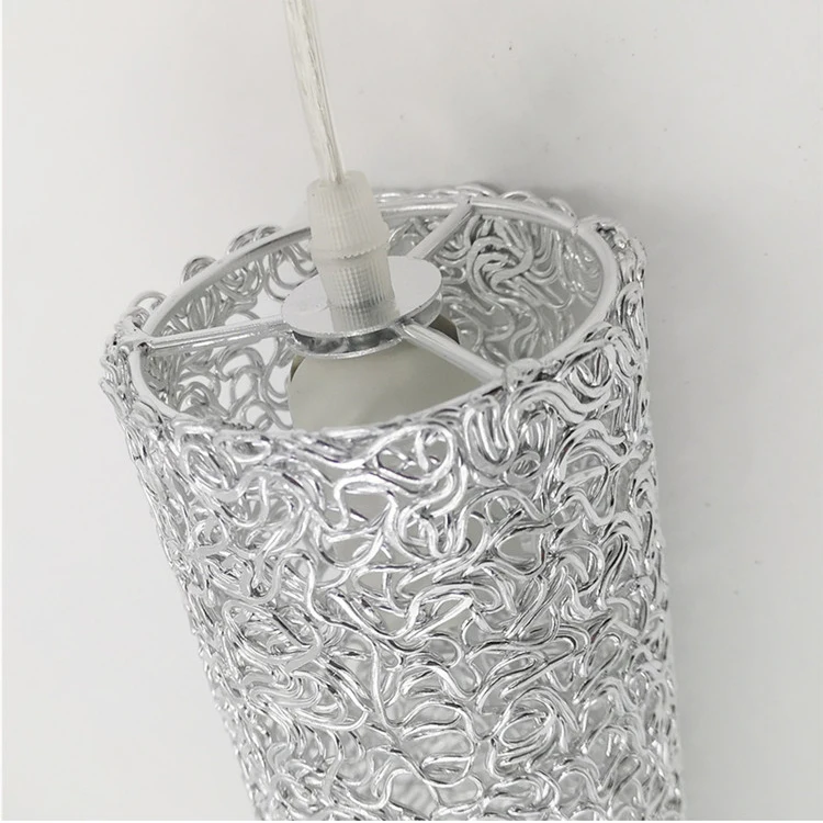 Современный Железный подвесной светильник E27 в скандинавском стиле светодиодный