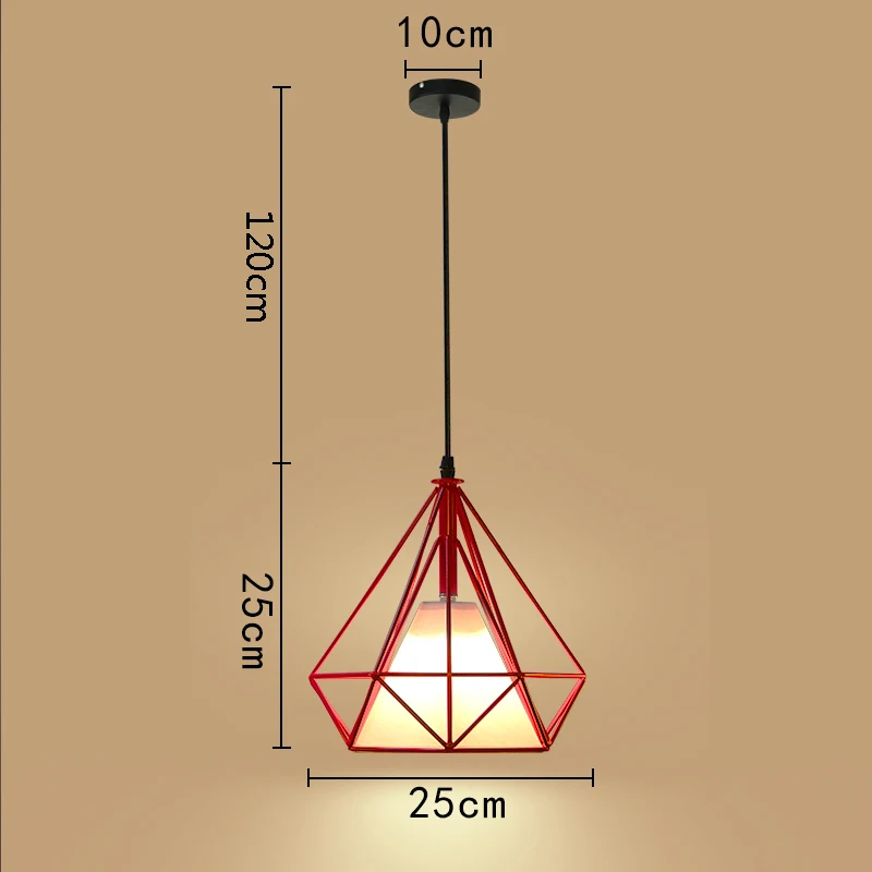 

Pendant Lights Vintage Pendant Lamp Iron Cage Art For Kitchen Bedroom Dining Room Hanglamp Village Style E27 Lampara Colgante