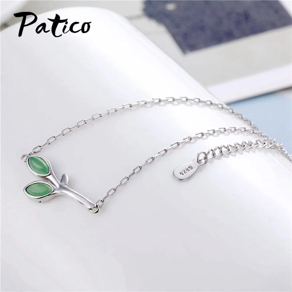 Модные Простые браслеты из стерлингового серебра 925 пробы для женщин