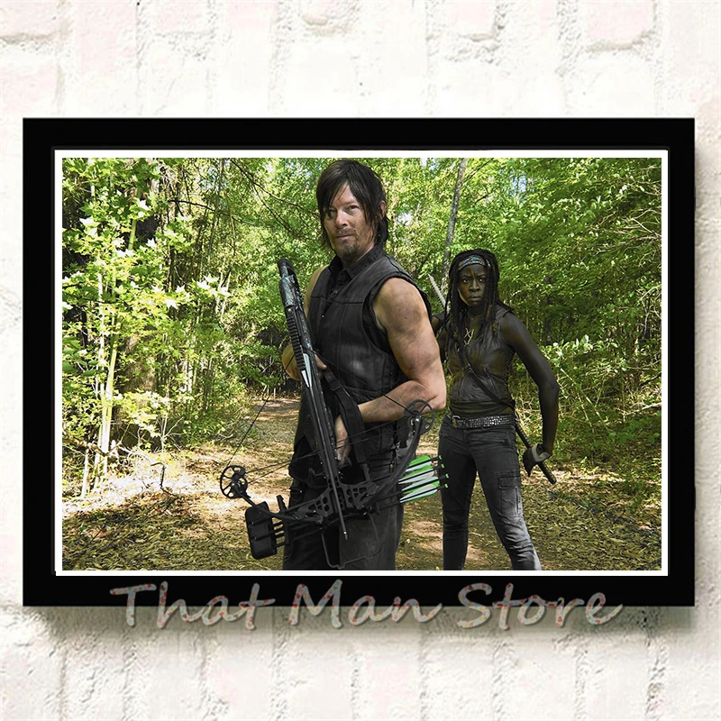 Постеры Ходячие мертвецы постеры для ТВ-шоу белые картонные принты настенное