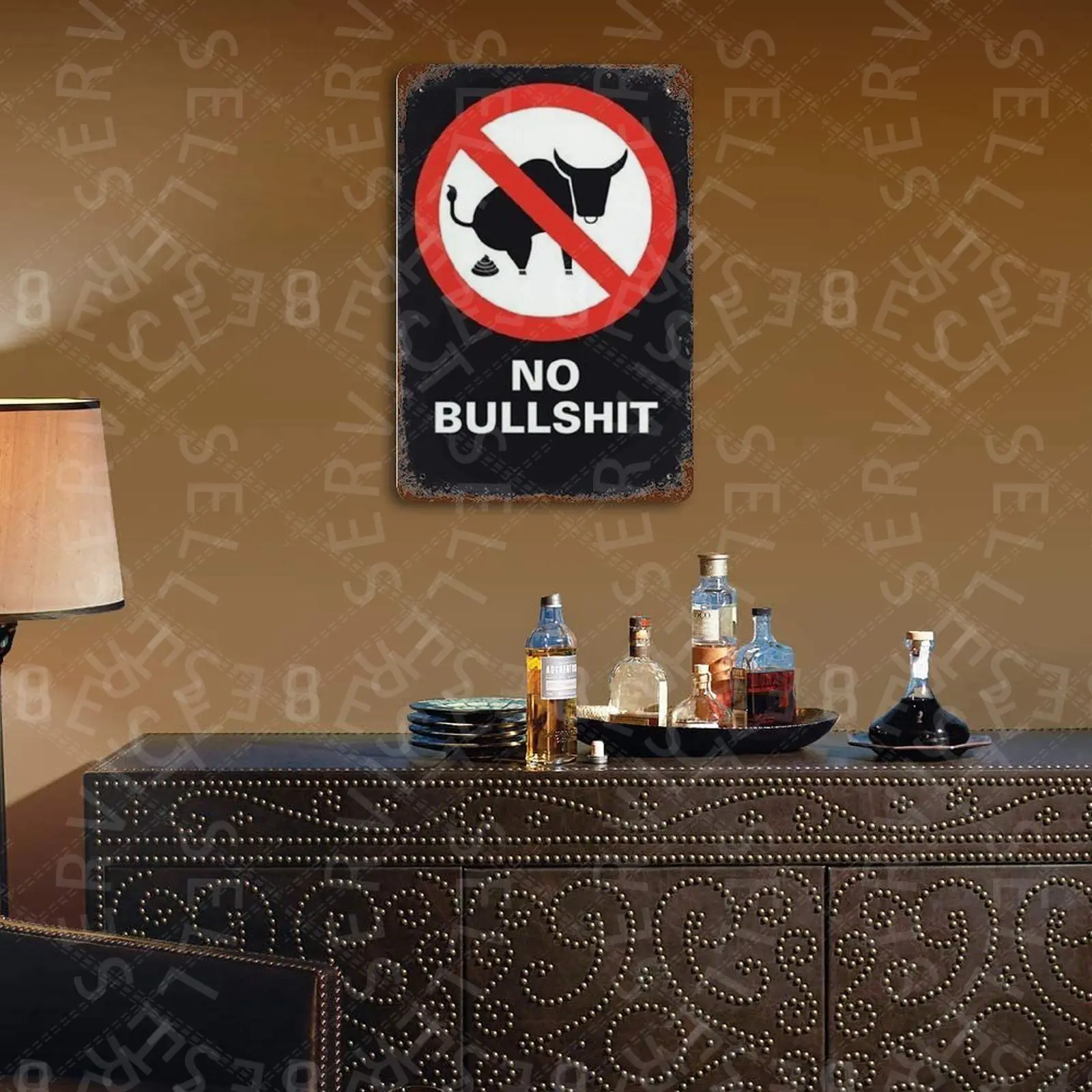 

No Bullshit Tin Signs Retro Plaque Home Decor Wall Sticker Iron Art Poster Plates 20x30cm