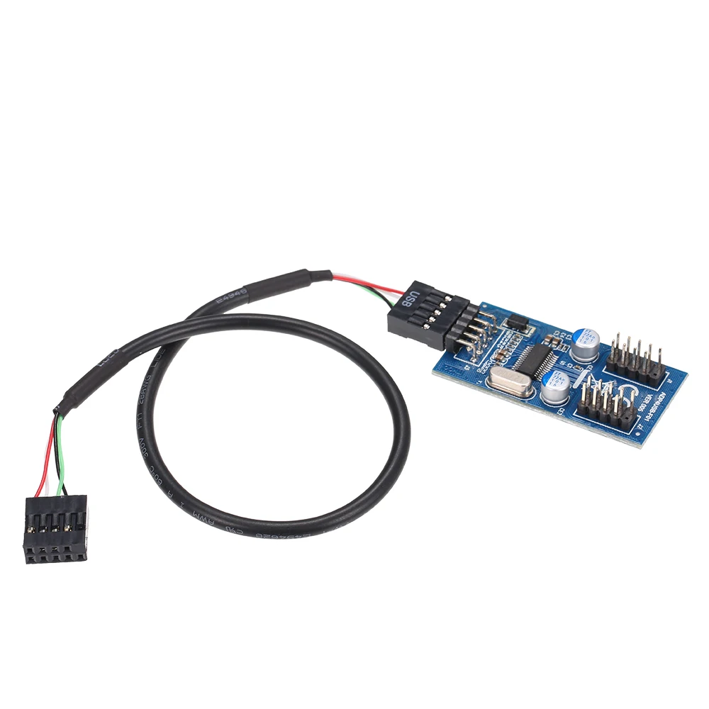 Материнская плата 9 контактный USB разъем к 2 штекерным адаптерным картам USB2.0