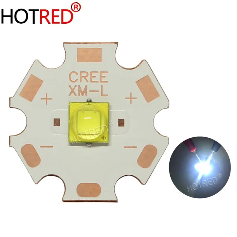 

Светодиод XML3 CREE XLamp XM-L3 холодный белый 17w SMD5050, 5 шт., светодиодный излучатель, Диод для вспышки, часть «сделай сам» с медной алюминиевой платой 20 мм