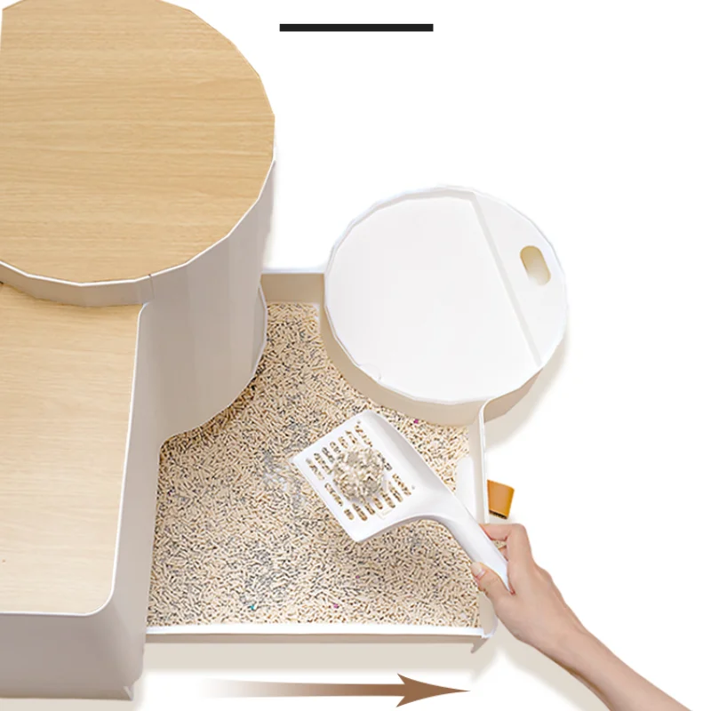 Mat Pet Toilet Cat Litter Box Scoop Crystal Tray Kumn Kedi Turaleti Training Kit Plastic Basins Small Toilets for Cats DD60MS | Дом и сад