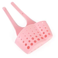 kitchen sink drain basket adjustable snap button type hanging drain basket dish cloth sponge holder storage basket