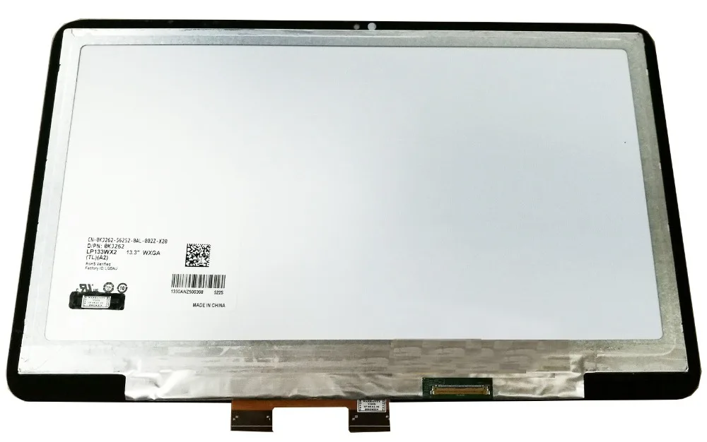 

ЖК-дисплей 13,3 дюйма для ноутбука HP PAVILION 13-A081NR 13-A091NR 13-A110DX, сенсорный экран с цифровым преобразователем, HD 1366X76, 8 сменных панелей