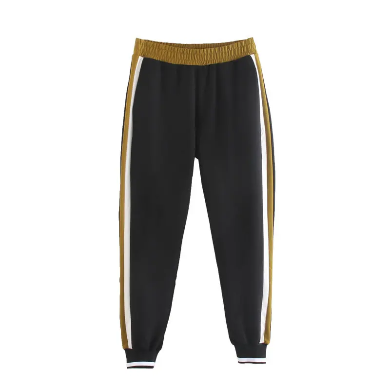 Pants Винтажные стильные Лоскутные молнии карманы женские толстовки с капюшоном Мода с капюшоном длинным рукавом Пуловеры Толстовки Mujer - Цвет: Pants