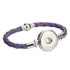 Новый Кожаный Плетеный Магнит ручной работы, браслет с кнопкой, 20 мм, 18 мм