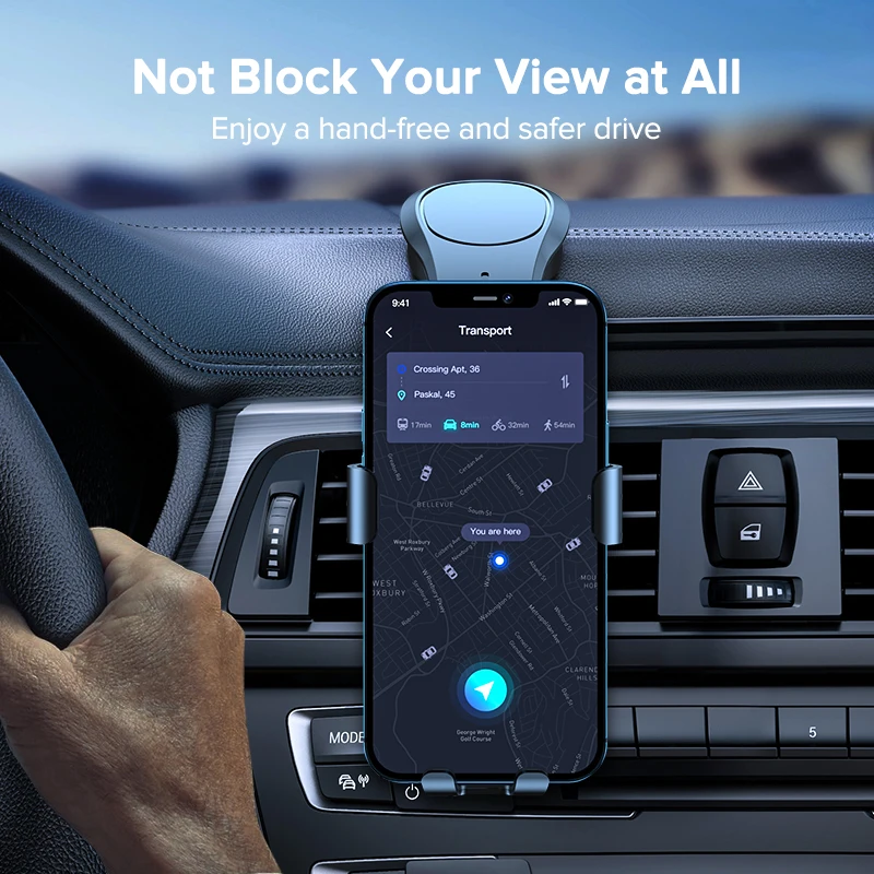 qoovi car phone holder cell phone stand smartphone mount gravity no magnetic support for iphone 13 12 11 x xiaomi samsung huawei free global shipping