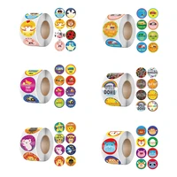 animals reward stickers for kids 500pcsroll encourage seals labels scrapbooks sticker for school teacher supplies cute stickers