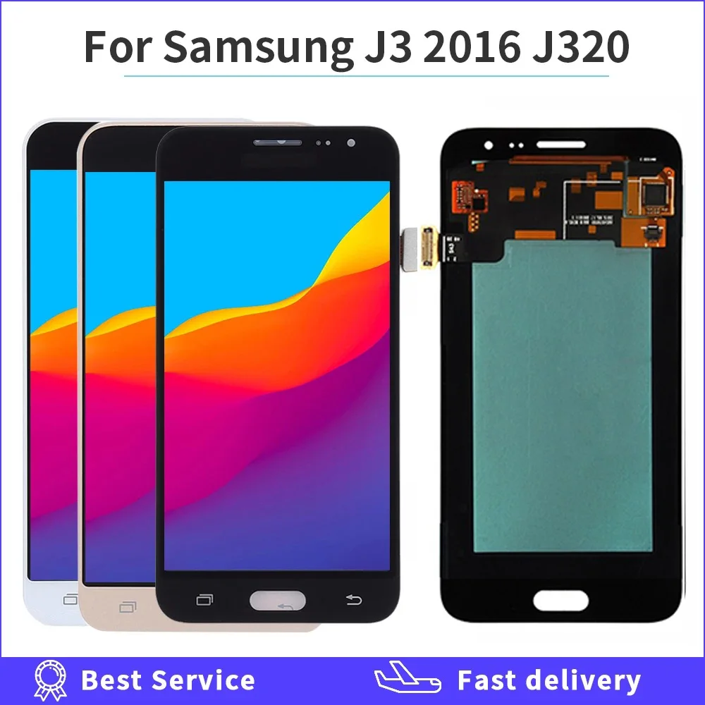 OLED ЖК дисплей для Samsung Galaxy J3 2016 J320 J320F J320H J320FN J320M сенсорный экран дигитайзер сборка