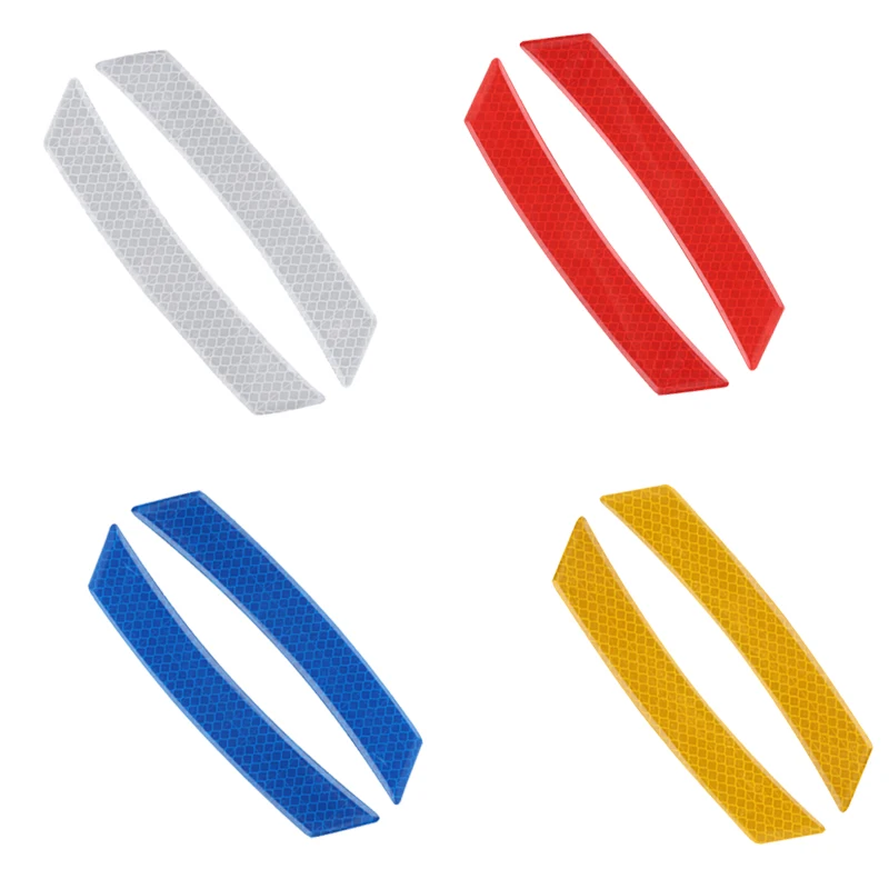 Светоотражающие наклейки клейкая лента для безопасности велосипеда белые