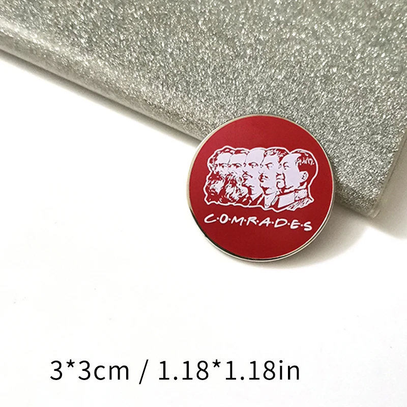 Marxism-Leninism-Мао Цзэдун металлический значок брошь Коммунистическая |
