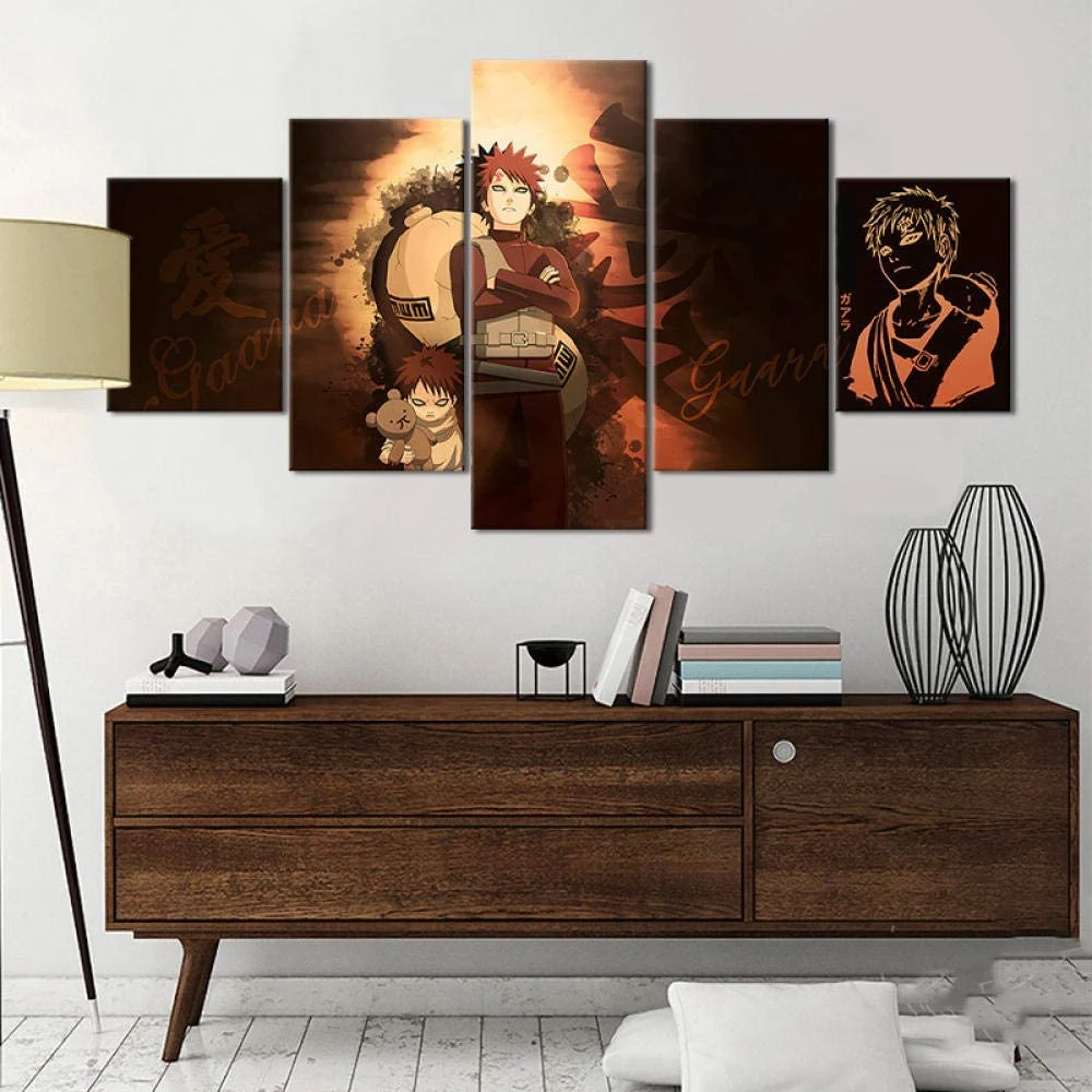 

5 Piece Wall Art Canvas Prints Anime Manga Figure Posters Modular Pictures Modern Living Home Bedroom Decoration Paintings