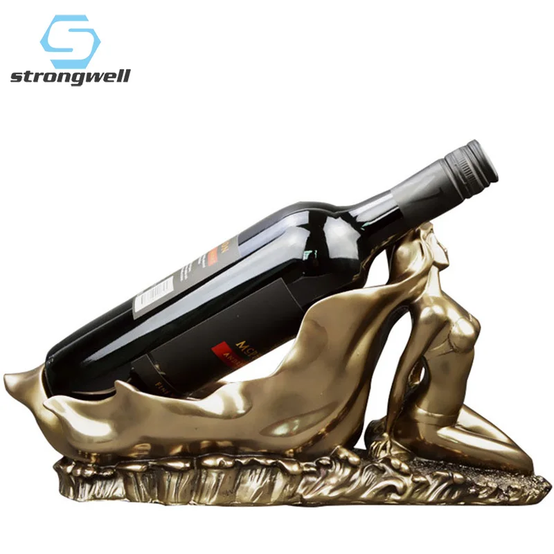 Strongwell Европейская красивая скульптура Винная стойка современный простой