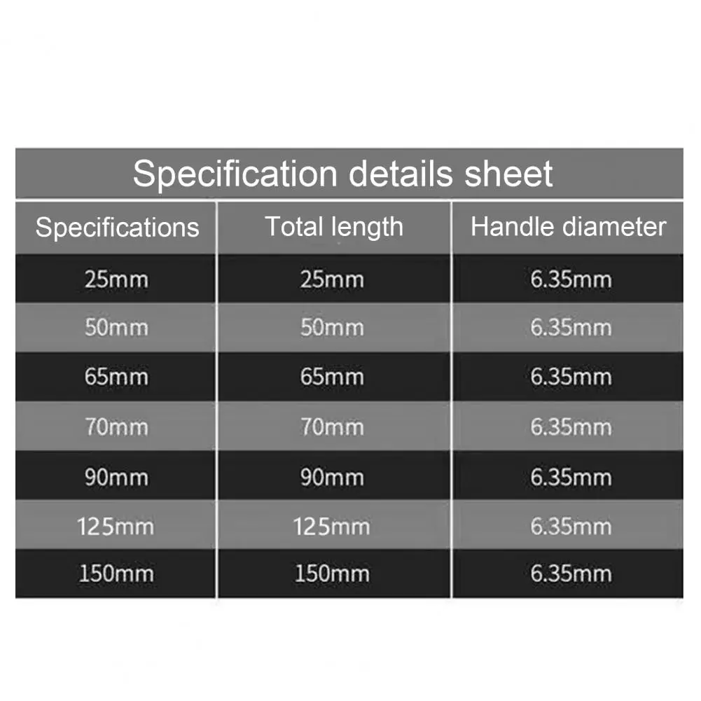 

Chrome Vanadium Alloy Steel 25-150mm Anti-slip Electric Magnetic Phillips Screwdriver Bits Tool Kit 6.35mm Strong magnetic
