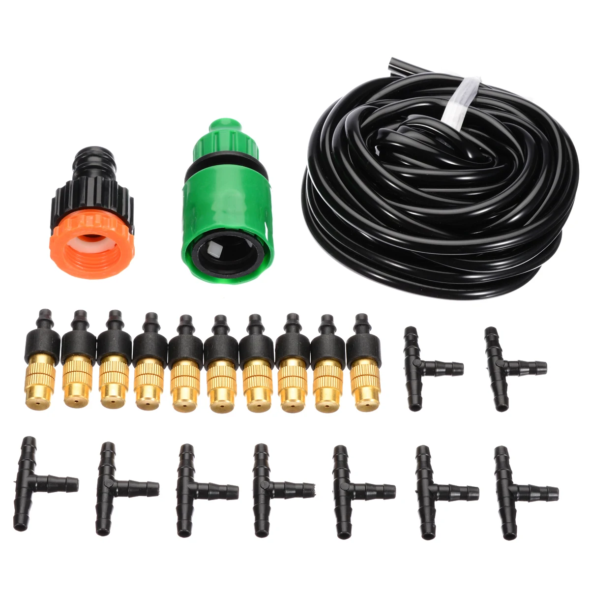 

Garden Water Nozzles Mist Sprinkler DIY Micro Drip Irrigation Misting Cooling System Outdoor Greenhouse Irrigation Kits