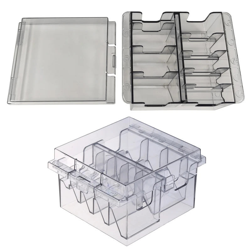 

Universal Guide Limit Comb Storage Box Electric Hair Clipper Rack Organizer Case Barber Salon Hairdresser Tool with Lid
