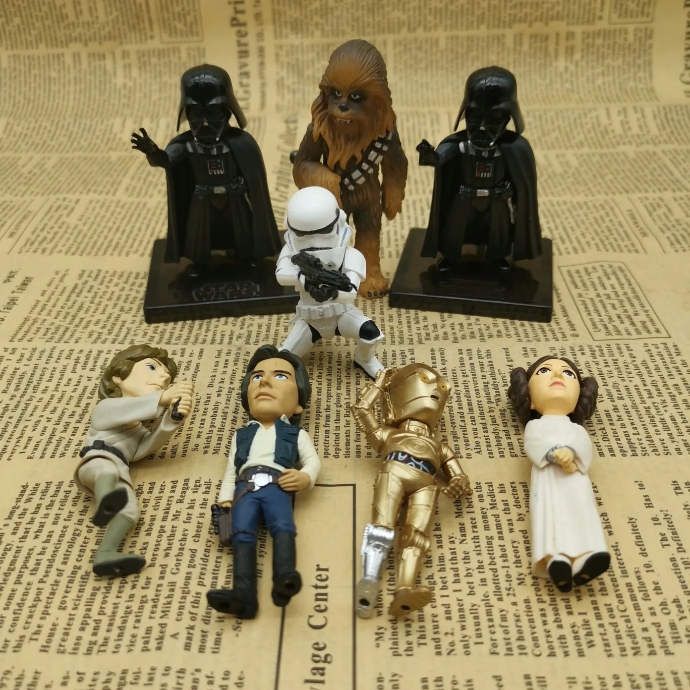 Большой набор Звездные войны Дарт Вейдер штурмовик Хан Соло Чубакка Люк