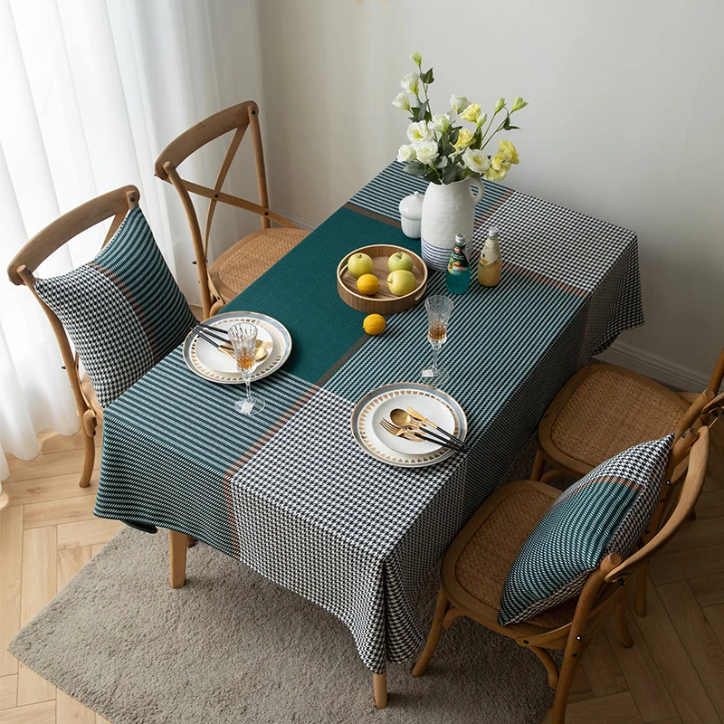 

Nordic Style Tablecloth Living Room Banquet Elegant Coffee Tablecloth Rectangular Modern Minimalist Tafelkleed Room Decor EB50ZB