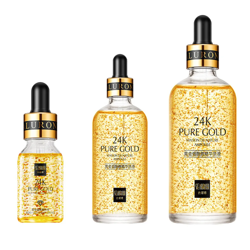 24K VC Золотая Увлажняющая сыворотка для лица с гиалуроновой кислотой Nicotinamide