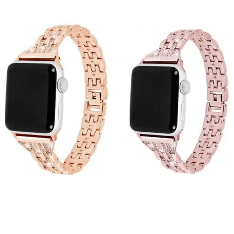

Ремешок для часов Apple Watch series SE 7 6 5 4 45 41 40 мм 44 мм, бриллиантовый браслет для iwatch 6 series 3 38 мм 42 мм для девушек