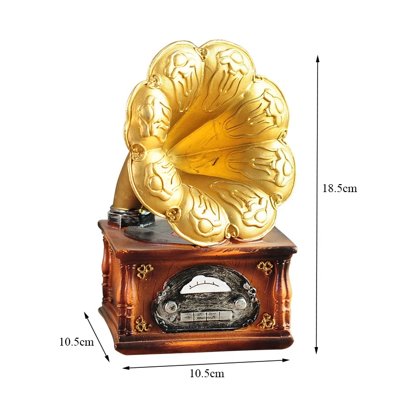 Смоляная модель в европейском стиле украшения для офиса записывающие плееры