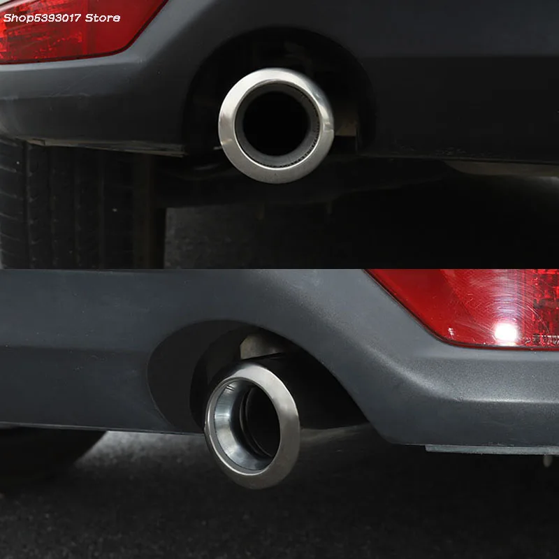 Наконечник автомобильного глушителя выхлопной трубы Круглая Хромированная