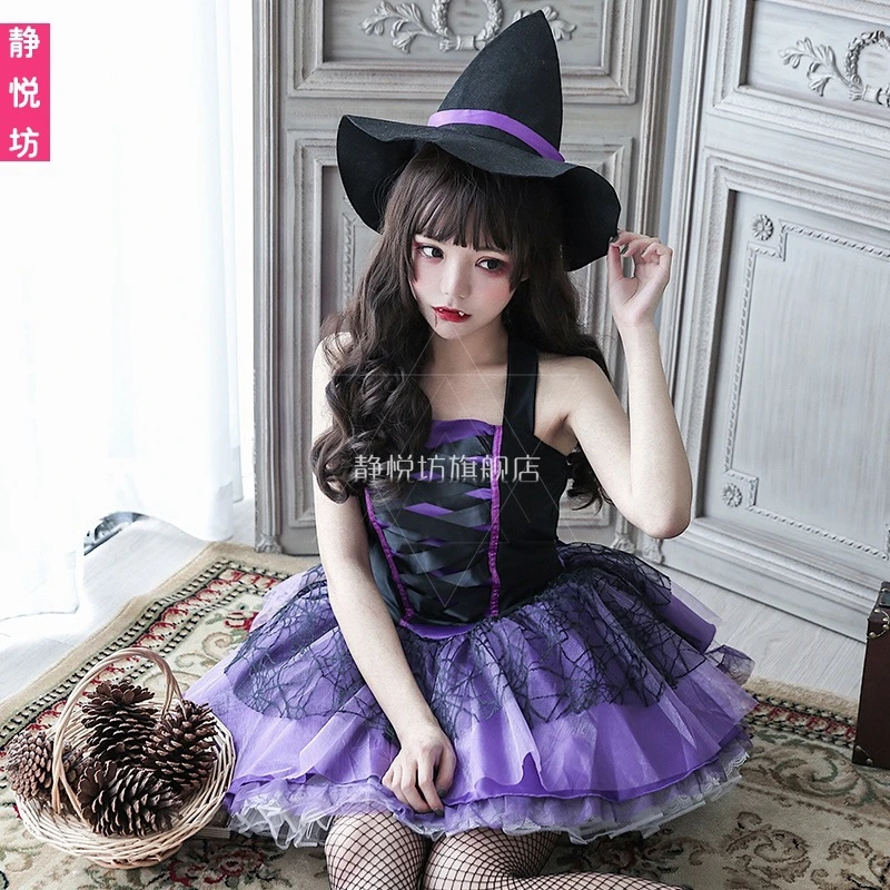 

D0025lolita halloween adult witch death vampire masquerade cosplay uniform