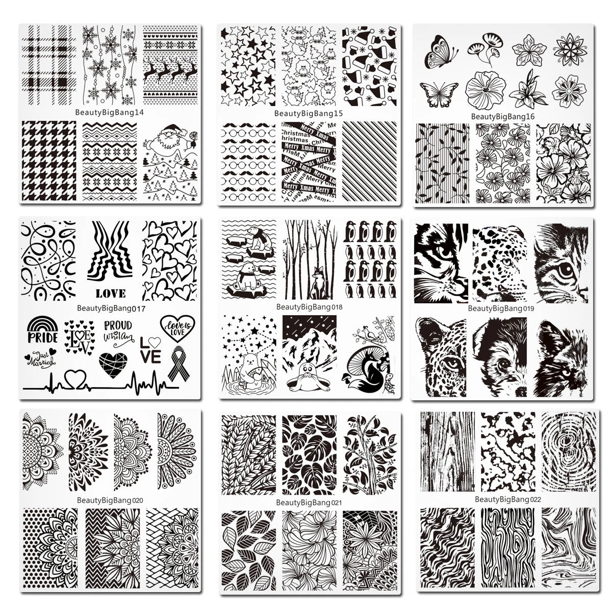 Квадратные штампы для ногтей 33 шт./компл. | Красота и здоровье