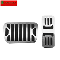 carmilla car pedals for jaguar xe 2014 2015 2016 gas brake pedal protection cover stainless steel replacement parts
