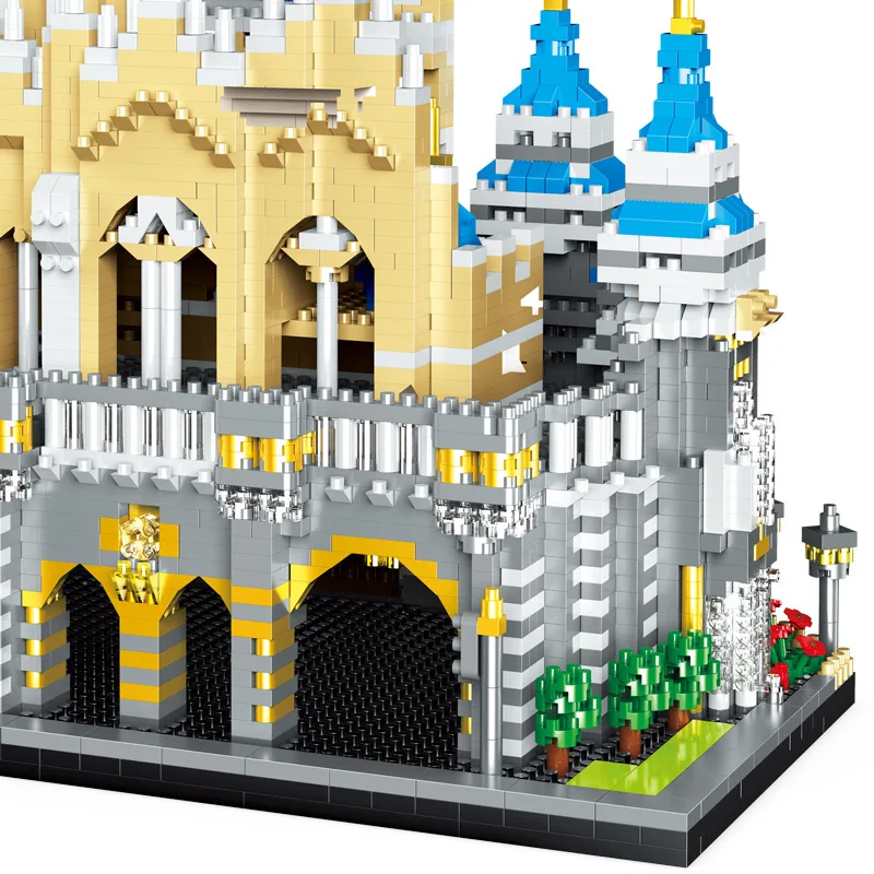 

5297Pcs Magic Castle Mini Building Blocks 3D Model Diamond Bricks Princess Castle Figures For Children Toys
