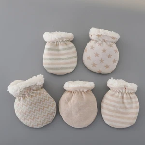 Зимние перчатки, варежки с защитой от захвата, утолщенные теплые флисовые перчатки, милые теплые перчатки для мальчиков и девочек, подарок для новорожденных