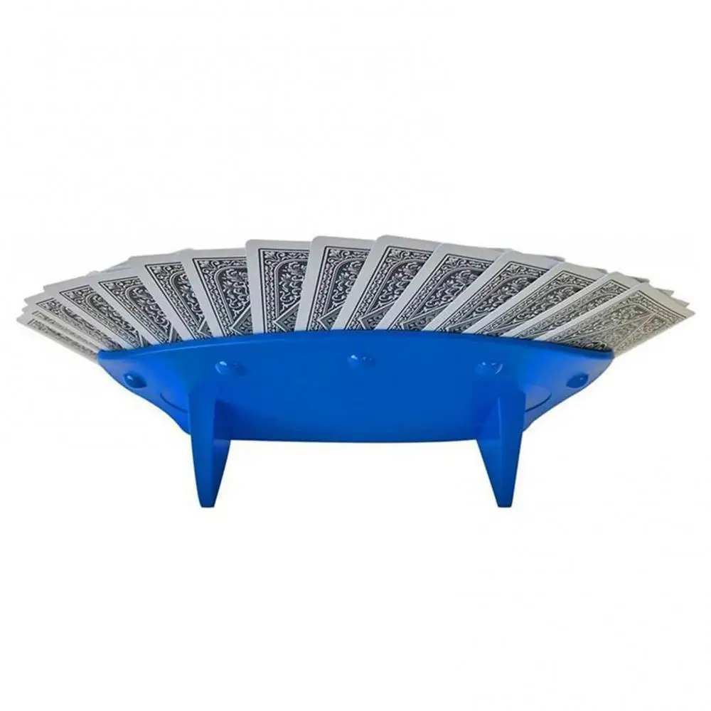 

50% Discounts Hot! Hands Free Fan Shape Poker Game Playing Card Holder Cover Self-standing Tray