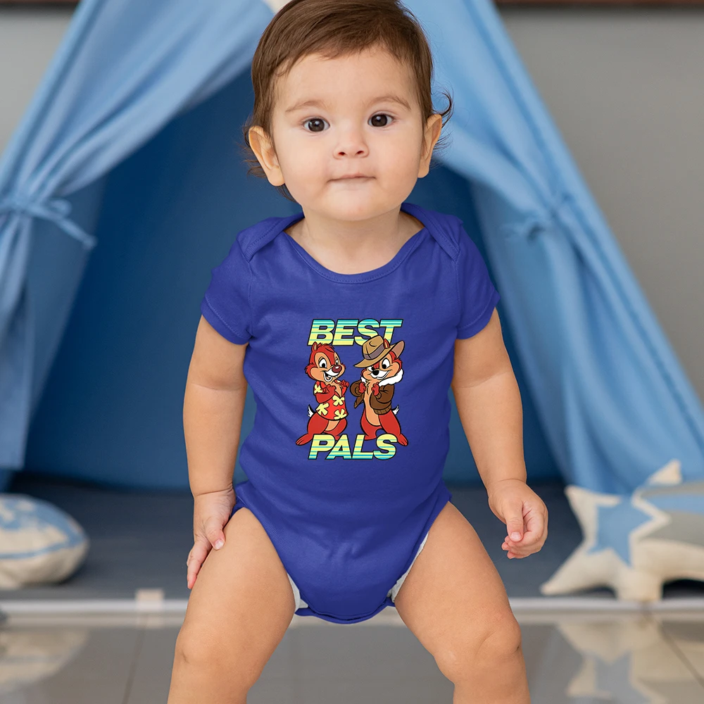 Monos reci&eacute;n nacidos de Disney, con estampado de dibujos animados Kawaii, moda informal para beb&eacute;s de 0 a 24 meses, Harajuku-1