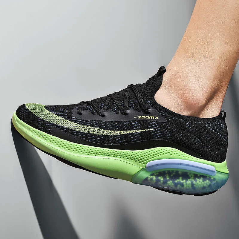 Men's Sports Training Sneakers Air Cushion Mesh Tennis Sports Shoes Outdoor Running Shoes Non-slip Wear-resistant Casual Shoes