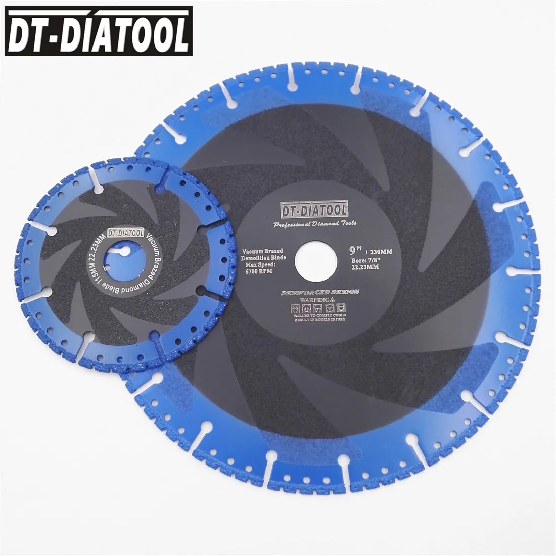 DT-DIATOOL 2 шт. вакуумная пайка алмазный режущий диск для многоцелевой снос пилы чугунная арматура алюминий сталь металл