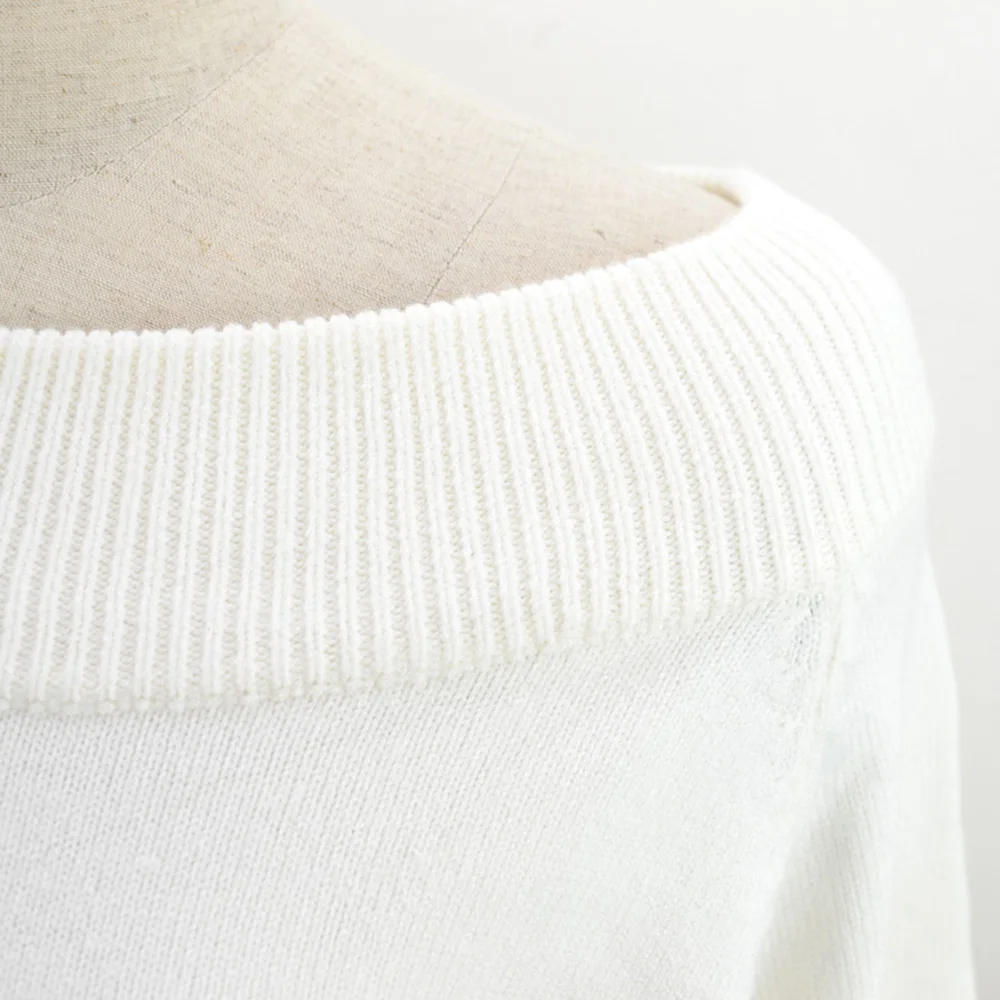 

Casual Autumn Winter Warm Sweater Patchwork Female Top Harajuku Knitted Pullovers Knitted Top Women Slash Neck Sweaters