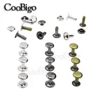 500 комплектов заклепок с одной крышкой, круглые металлические заклепки для кожаных сумок, ремней, одежды, обуви, Ошейников для домашних животных, Декор 7x9 мм