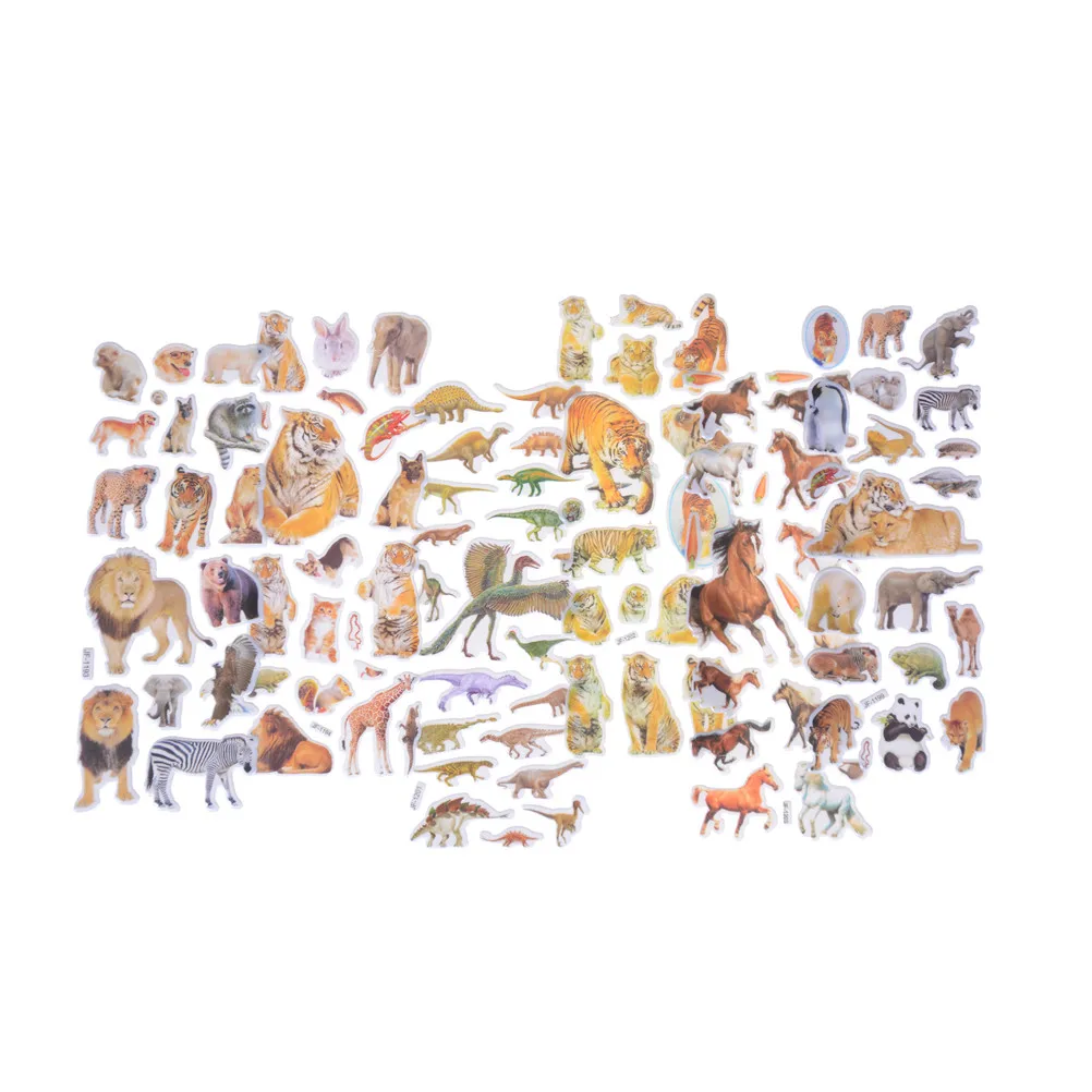 Для детей на скрапбуке телефон ноутбук подарки животные Тигр 6 листов различные 3D