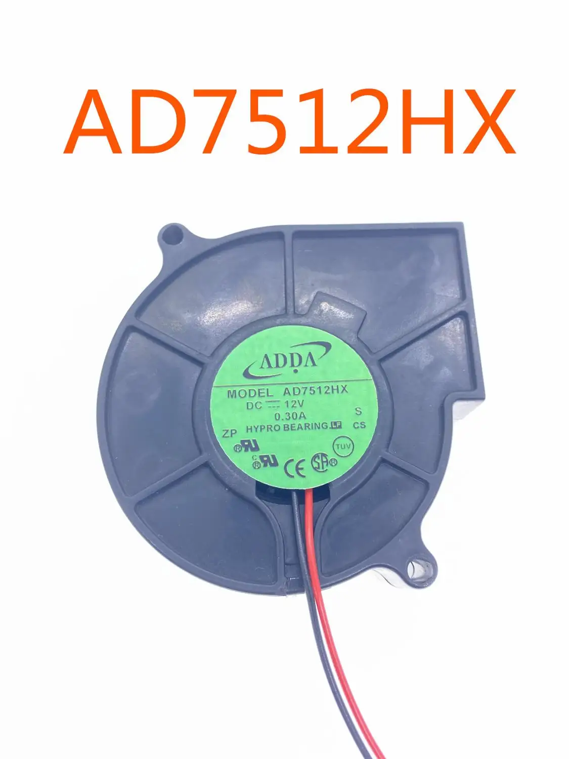 Для ADDA AD7512HX DC 12V 0.30A 2 провод сервер центробежный воздухонагнетатель широкого