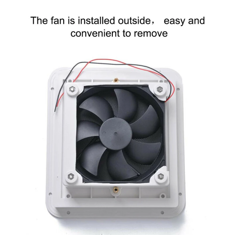 

Exhaust Ventilation Fan Side Air Vent Caravan Motorhome RV Camper Van White Fan Ventilation Kitchen Bathroom Toilet Small Air