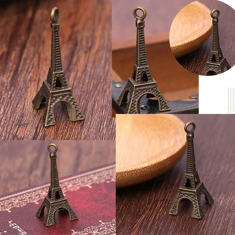 Миниатюрный в винтажном стиле с изображением Эйфелевой башни ювелирных