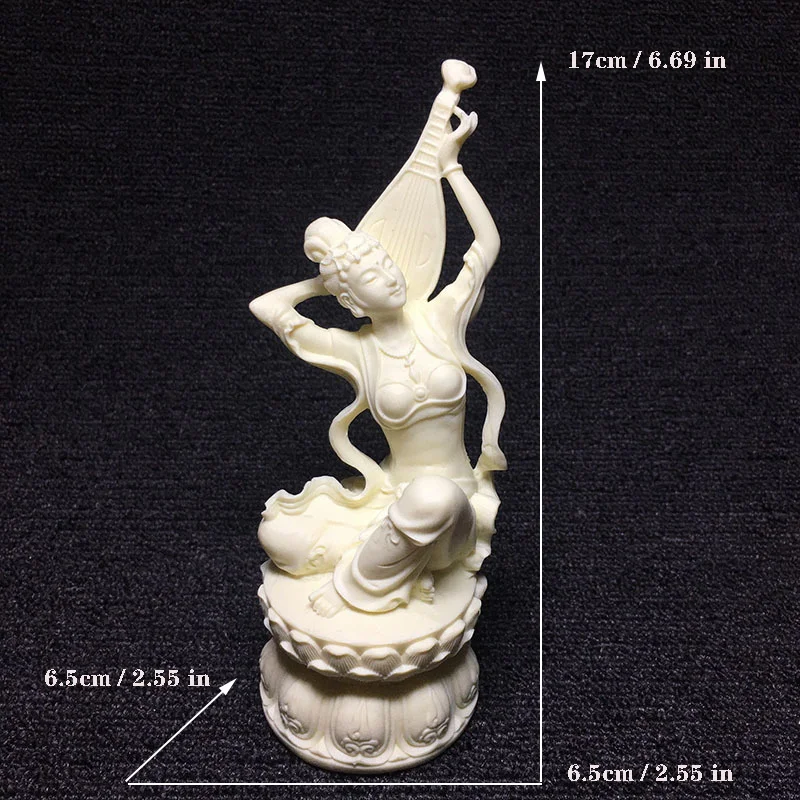 Статуэтка для девочки Lotus Пипа декоративная Современная Белая поделка 17 см