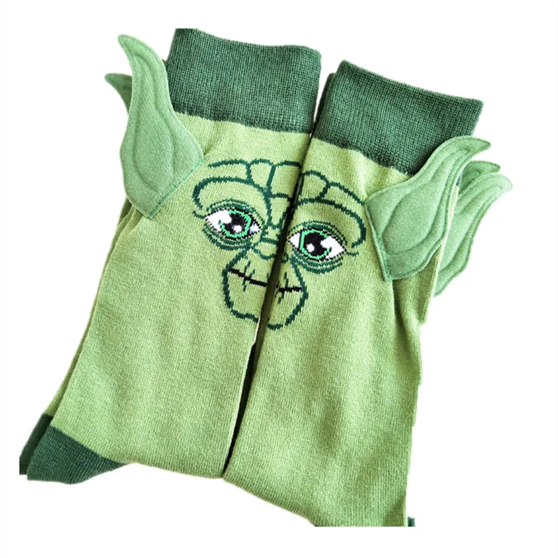 Горячие аниме мультфильм Звездные войны Master Yoda фигурка малыша хлопок носки