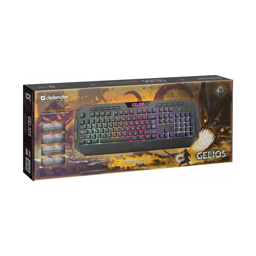 Клавиатура DEFENDER USB GELIOS GK-174DL RU 45174 | Компьютеры и офис